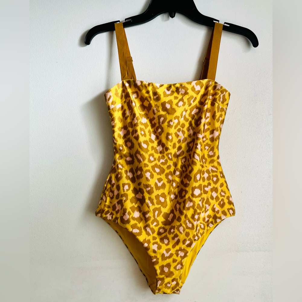 ZIMMERMAN Carnaby Square Neck Leopard Print Swimsuit - Picture 7 of 11